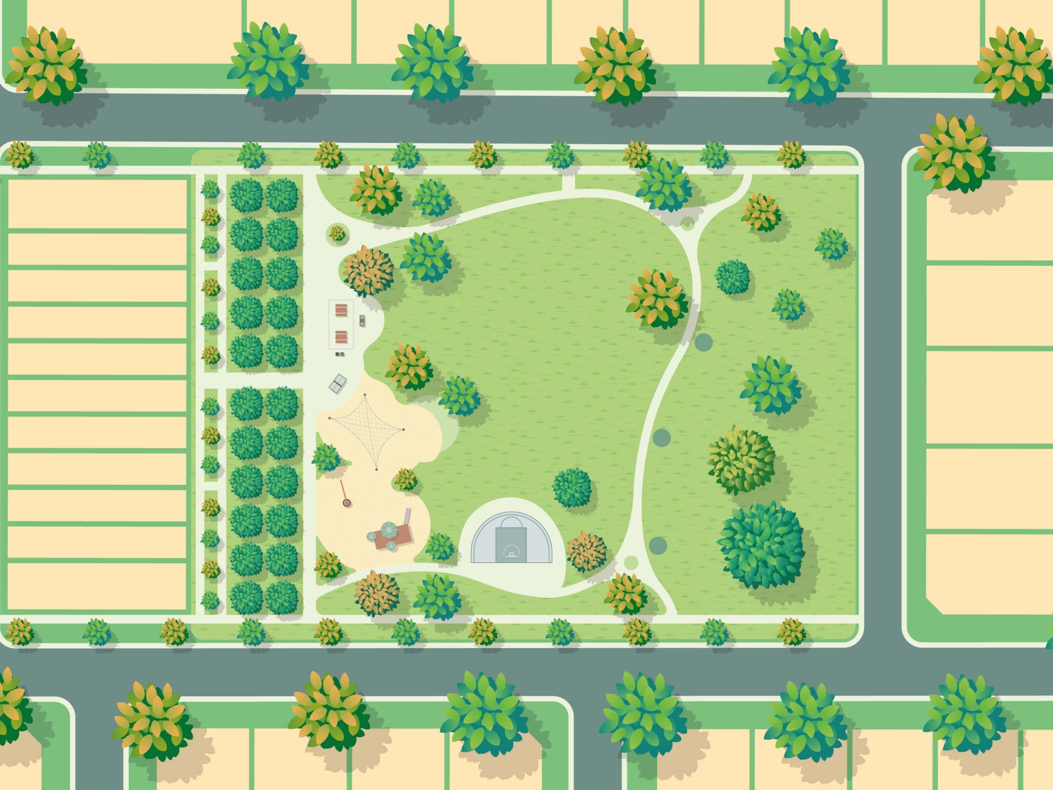 Traditional park design